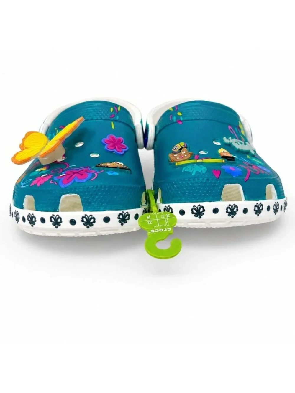 Crocs Kids Encanto Mirabel Disney Classic Clogs White J4 Womens 6 Slip-On Shoes